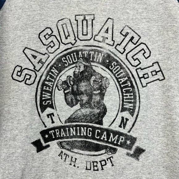 Sasquatch Mens MV Sport GSM Outfitters Graphic T-Shirt Multicolor Gray Crew M - Picture 5 of 11